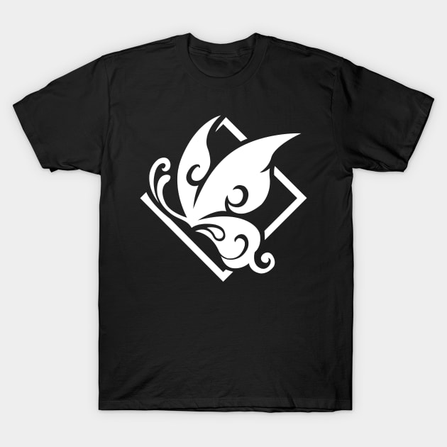 Genshin Impact Hutao Emblem - White T-Shirt by GachaSlave